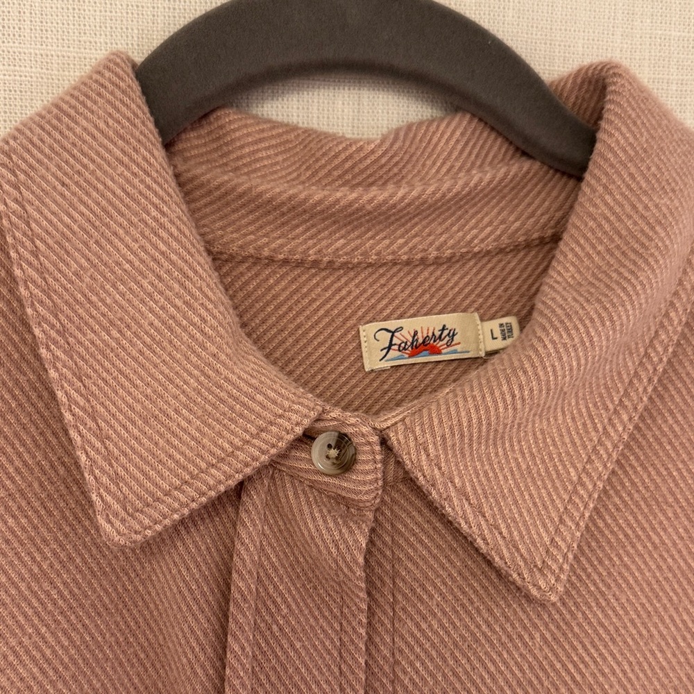Faherty Legend Dusty Rose Button-Up Shirt